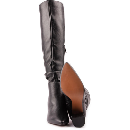 Peach Knee High Boots - Vegan America