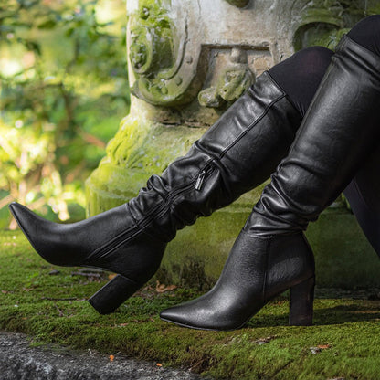 Peach Knee High Boots - Vegan America