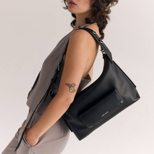 Pebble Transit Day Bag - Noir + Silver