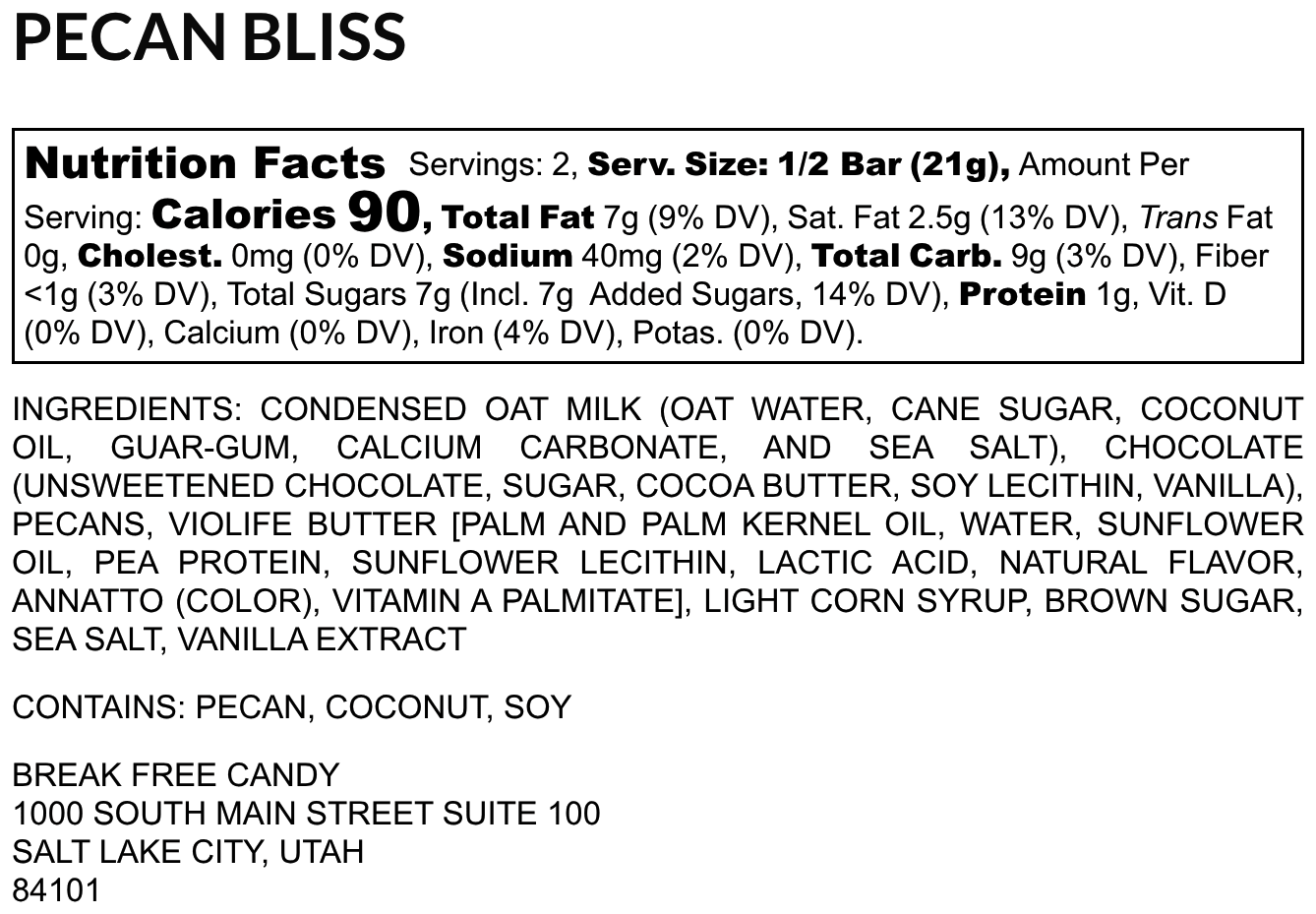 Vegan Pecan Bliss™ (Pack of 4) - Vegan America