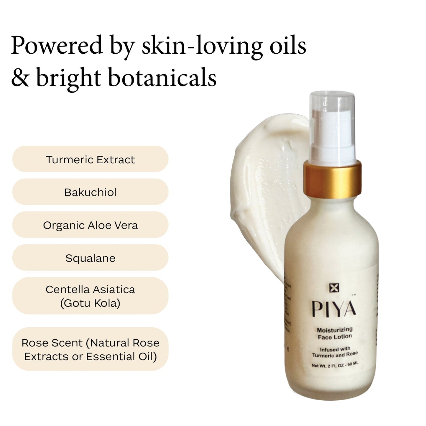 PIYA moisturizing Face Lotion - Vegan America