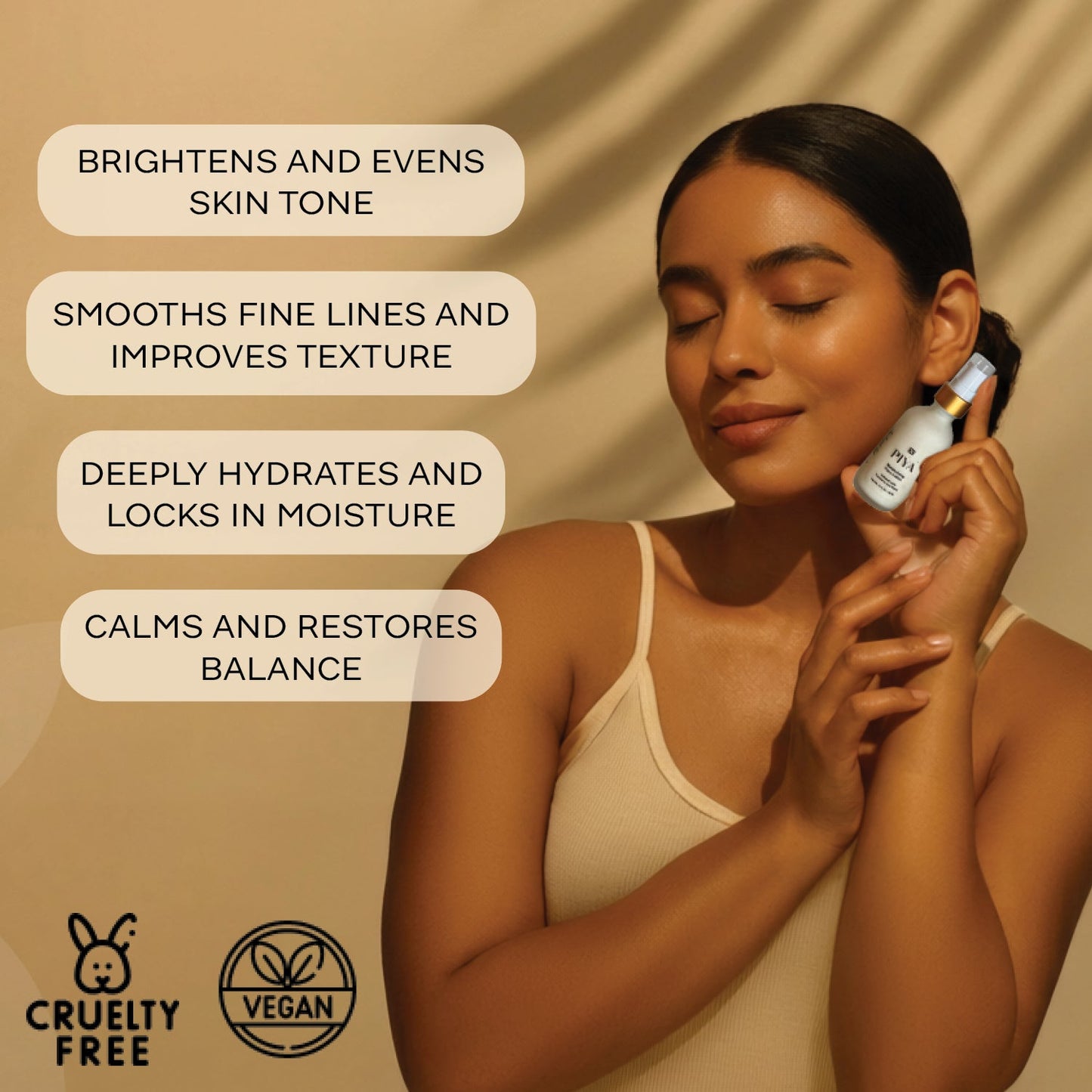 PIYA moisturizing Face Lotion - Vegan America