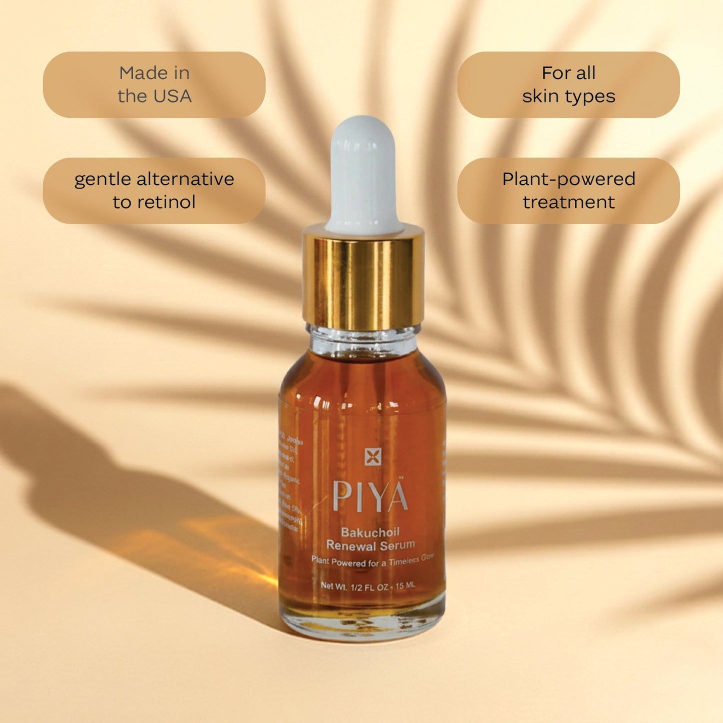 PIYA Bakuchiol Renewal Serum - Vegan America