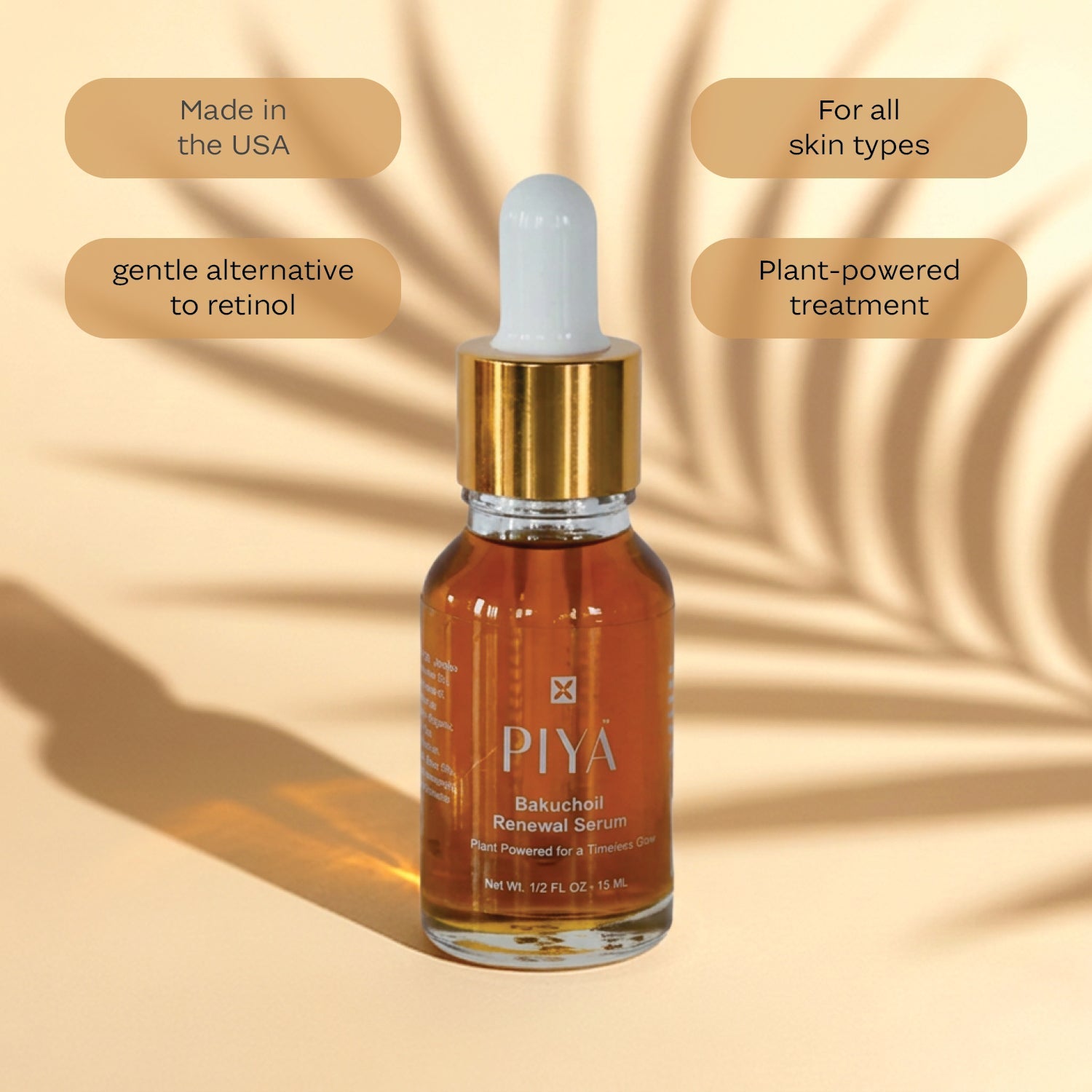 PIYA Bakuchiol Renewal Serum - Vegan America