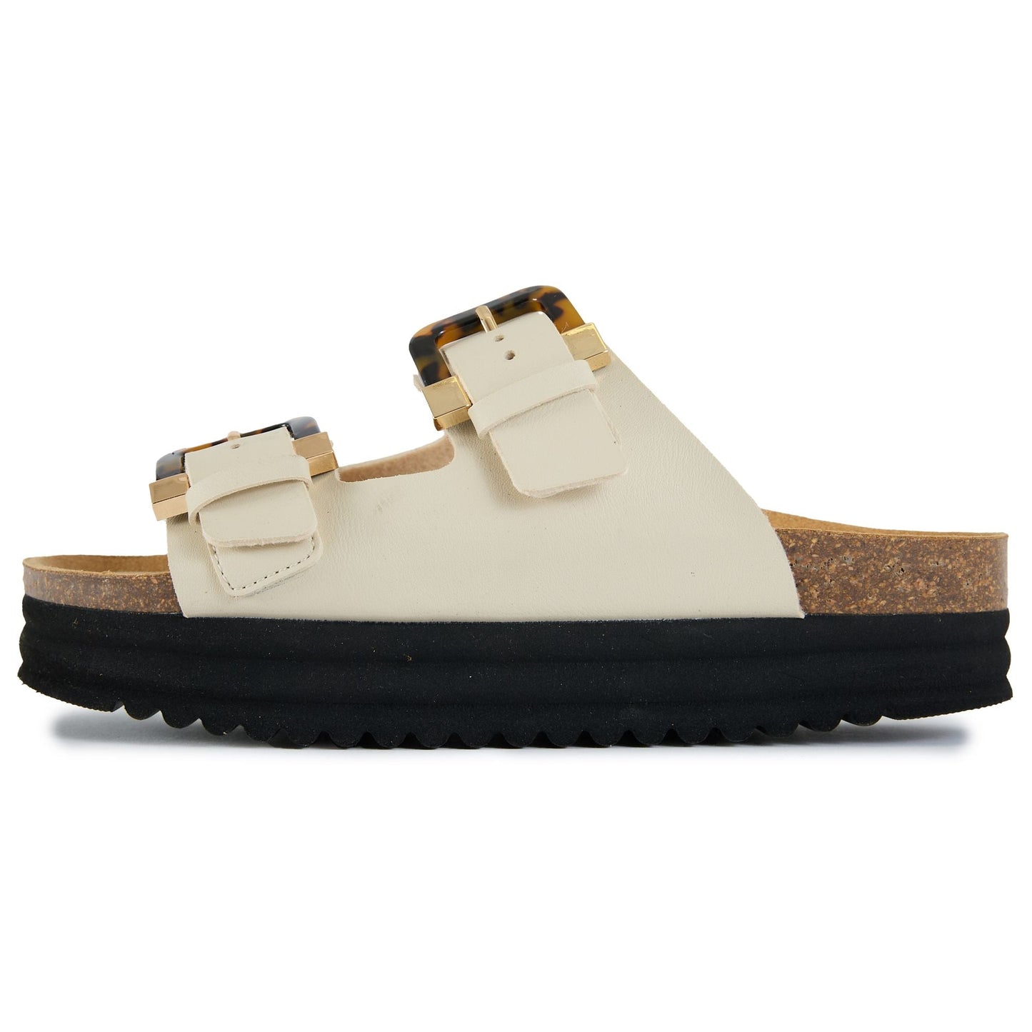 Plum Tortoiseshell Comfort Footbed Sandals - Vegan America
