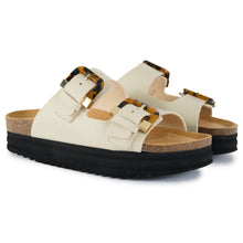 Plum Tortoiseshell Comfort Footbed Sandals - Vegan America