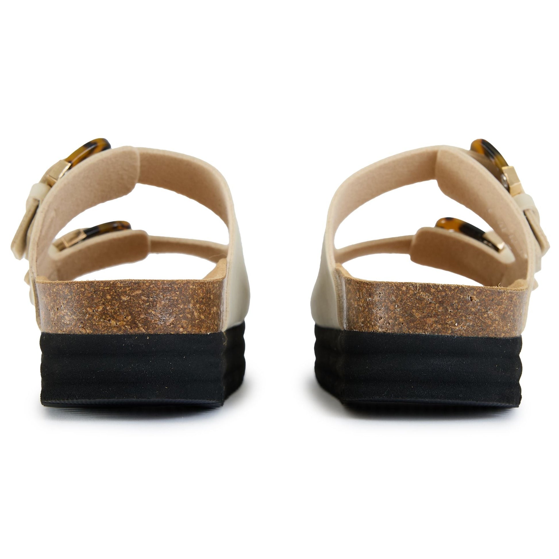 Plum Tortoiseshell Comfort Footbed Sandals - Vegan America