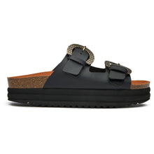 Plum Footbed Reptile Sandals - Vegan America