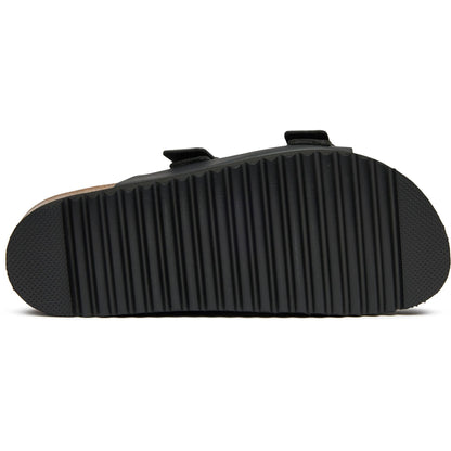 Plum Footbed Reptile Sandals - Vegan America