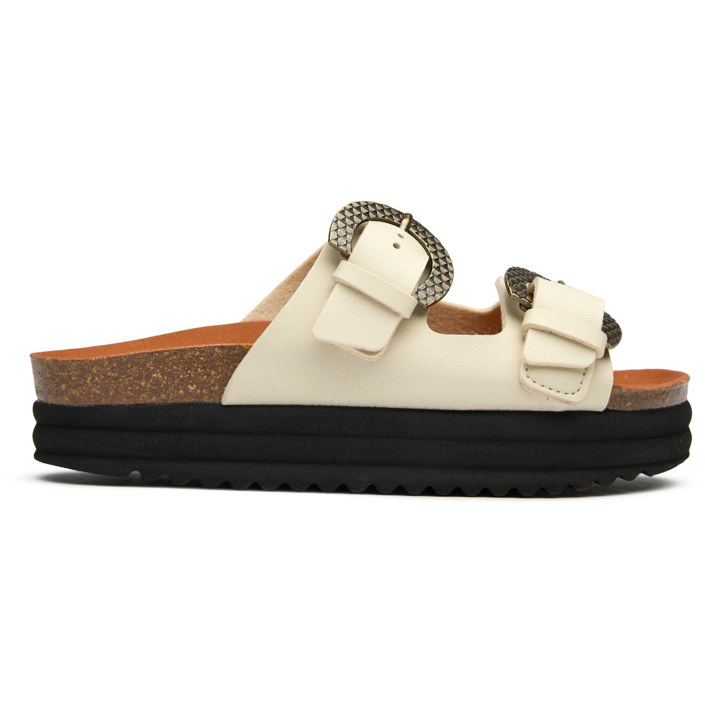 Plum Footbed Reptile Sandals - Vegan America