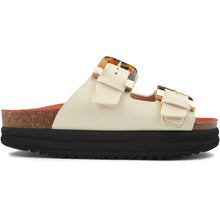 Plum Footbed Tortoiseshell Sandals - Vegan America