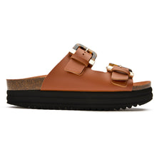 Plum Footbed Tortoiseshell Sandals - Vegan America