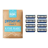 POPi Shave 5 Replacement Blades 8ct - Vegan America