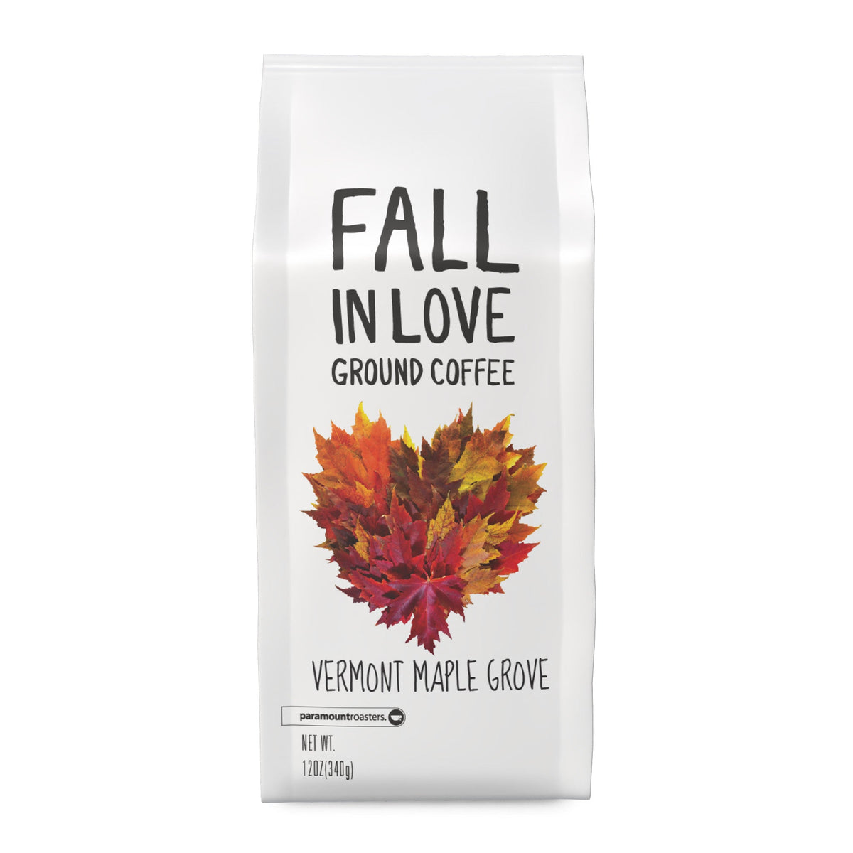 Fall in Love Vermont Maple Grove 12oz Flavored Ground Coffee - Vegan America