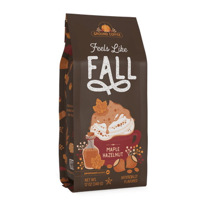 Feels Like Fall Maple Hazelnut 12oz Flavored Ground Coffee - Vegan America