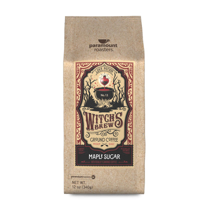 Halloween Witches Brew Maple Sugar 12 oz Flavored Ground Coffee - Vegan America