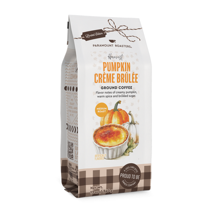 Harvest Pumpkin Creme Brulee 12 oz Flavored Ground Coffee