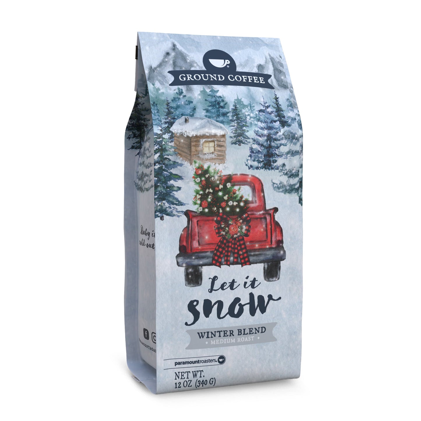 Let It Snow Winter Blend 12oz Medium Roast Ground Coffee