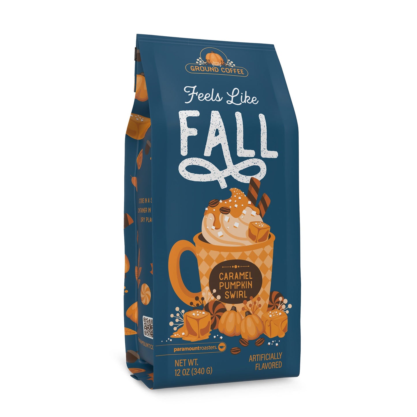 Feels Like Fall Caramel Pumpkin Swirl 12oz Flavored Ground Coffee