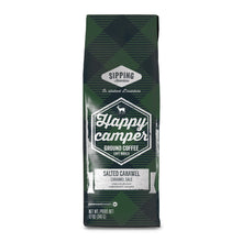 Happy Camper Salted Caramel 12oz Flavored Ground Coffee - Vegan America