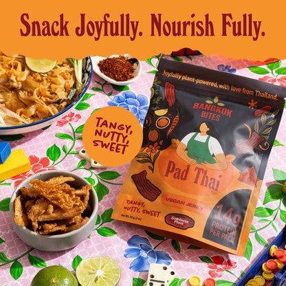 Bangkok Bites Jerky, Pad Thai - Vegan America