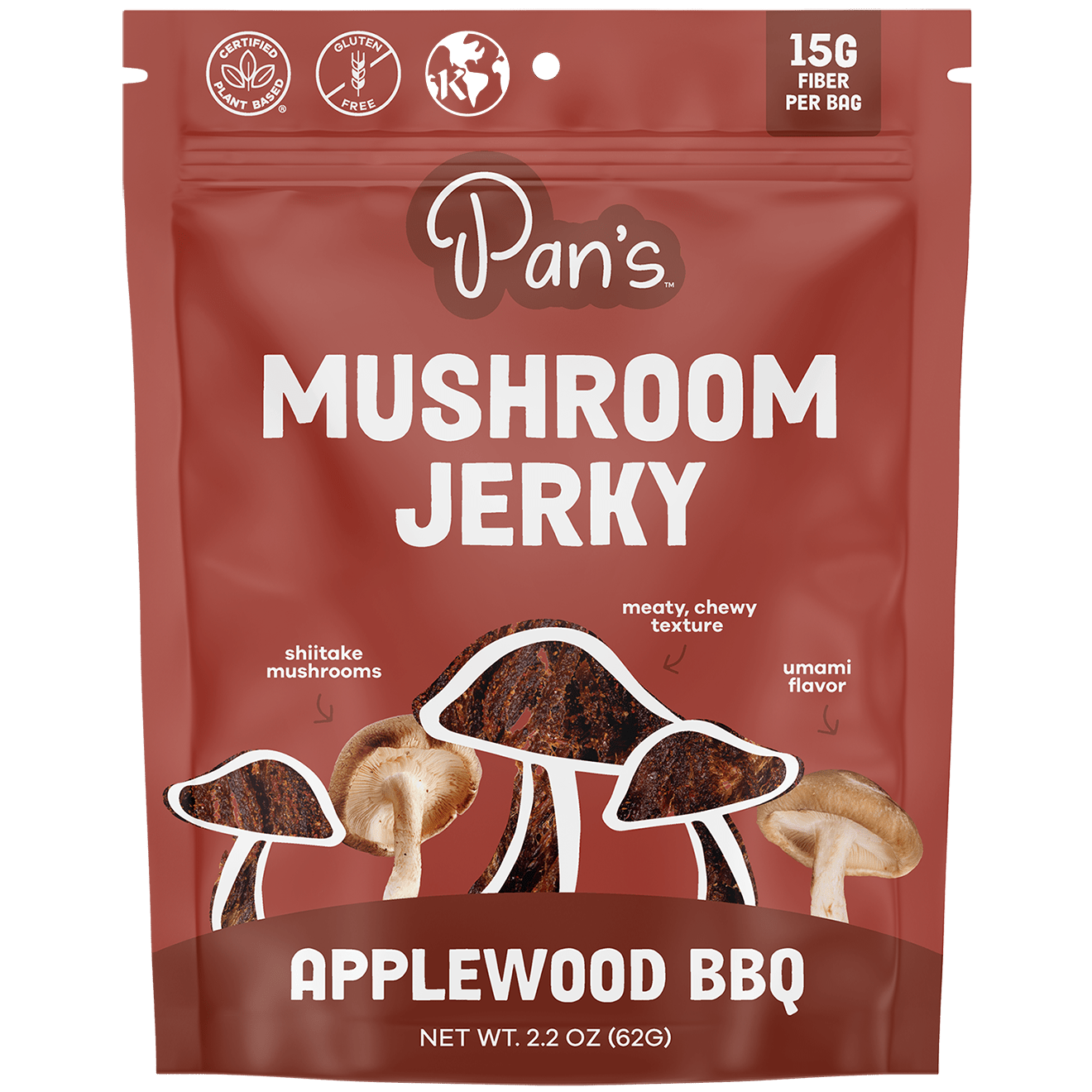 Applewood BBQ Mushroom Jerky - Vegan America