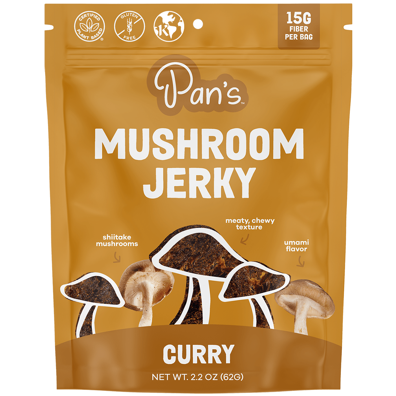 Curry Mushroom Jerky - Vegan America