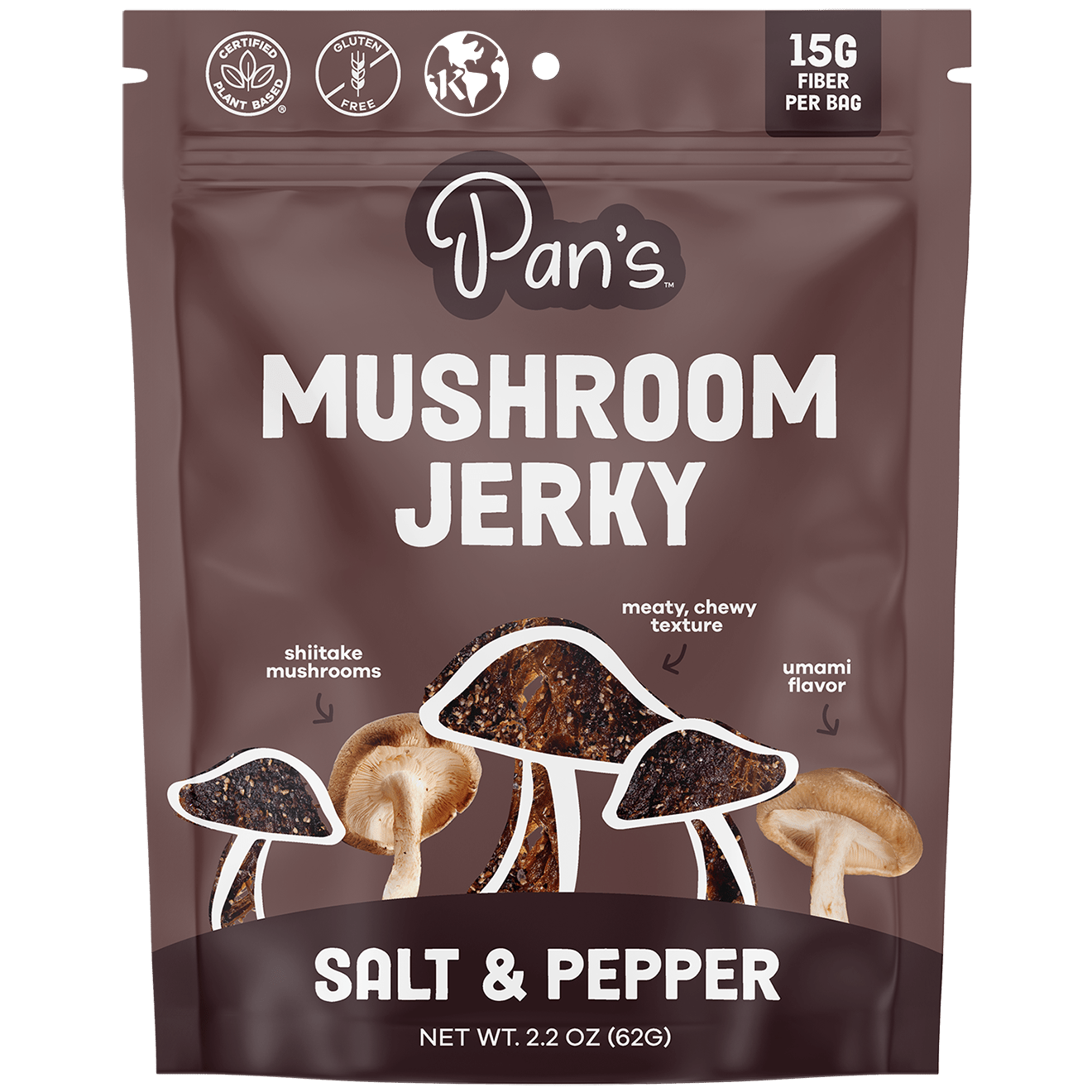 Salt & Pepper Mushroom Jerky - Vegan America