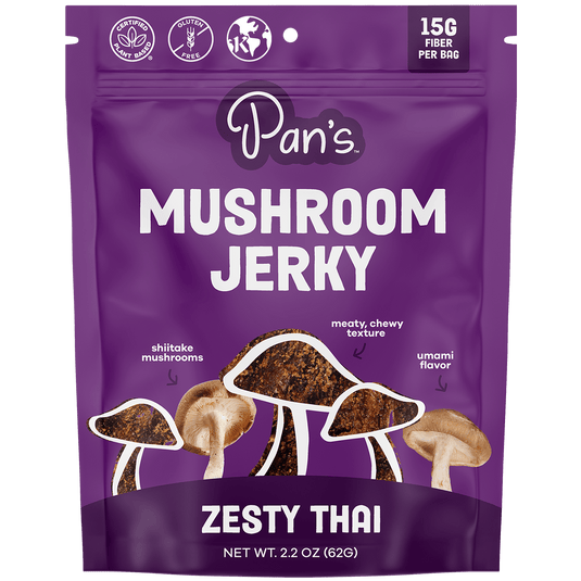 Zesty Thai Mushroom Jerky - Vegan America