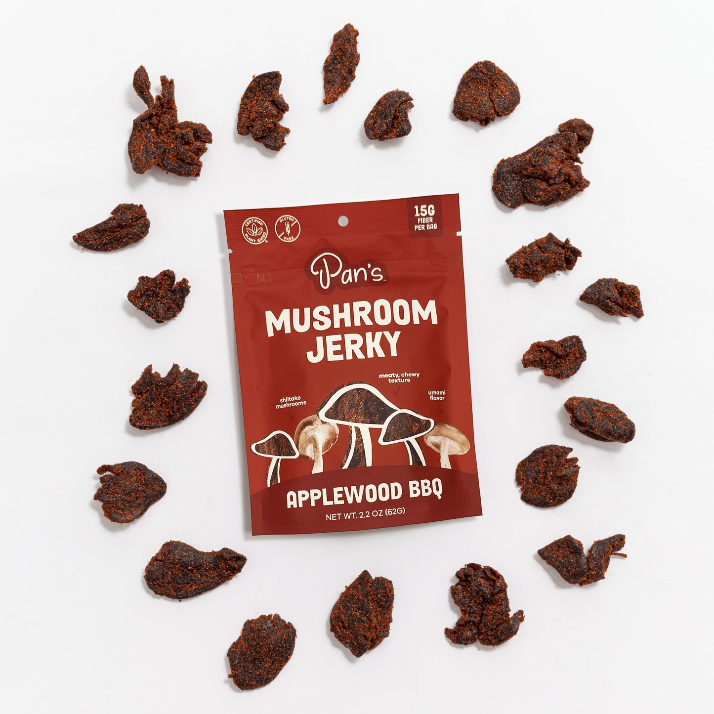 Applewood BBQ Mushroom Jerky - Vegan America