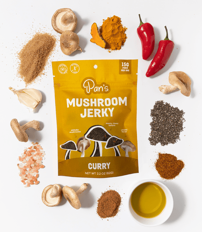 Curry Mushroom Jerky - Vegan America