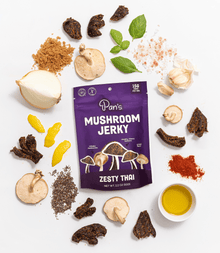 Zesty Thai Mushroom Jerky - Vegan America