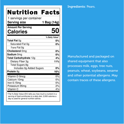 Freeze Dried Organic Bartlett Pears