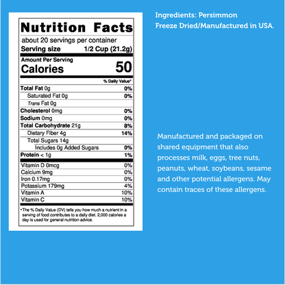 Freeze Dried Persimmon Slices