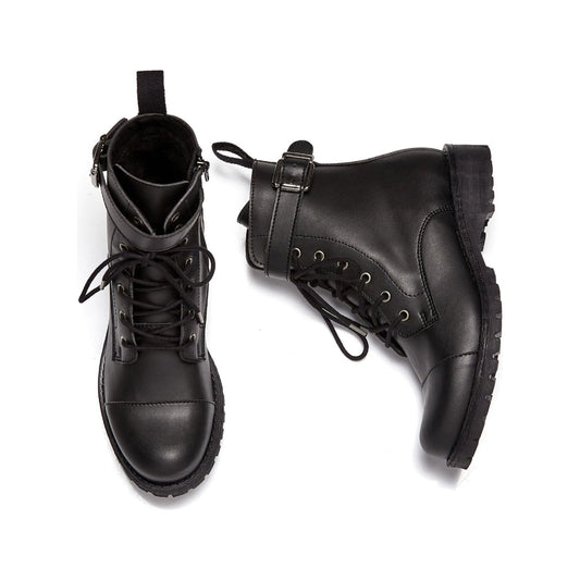 Vegan Women's Buckled Work Boots | Will's Vegan Store