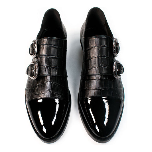 Mock Croc Monk Straps