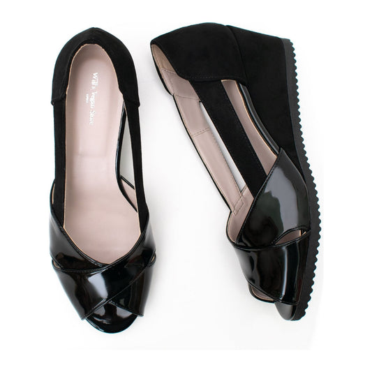 Vegan Women's Peep Toe Wedges | Will's Vegan Store