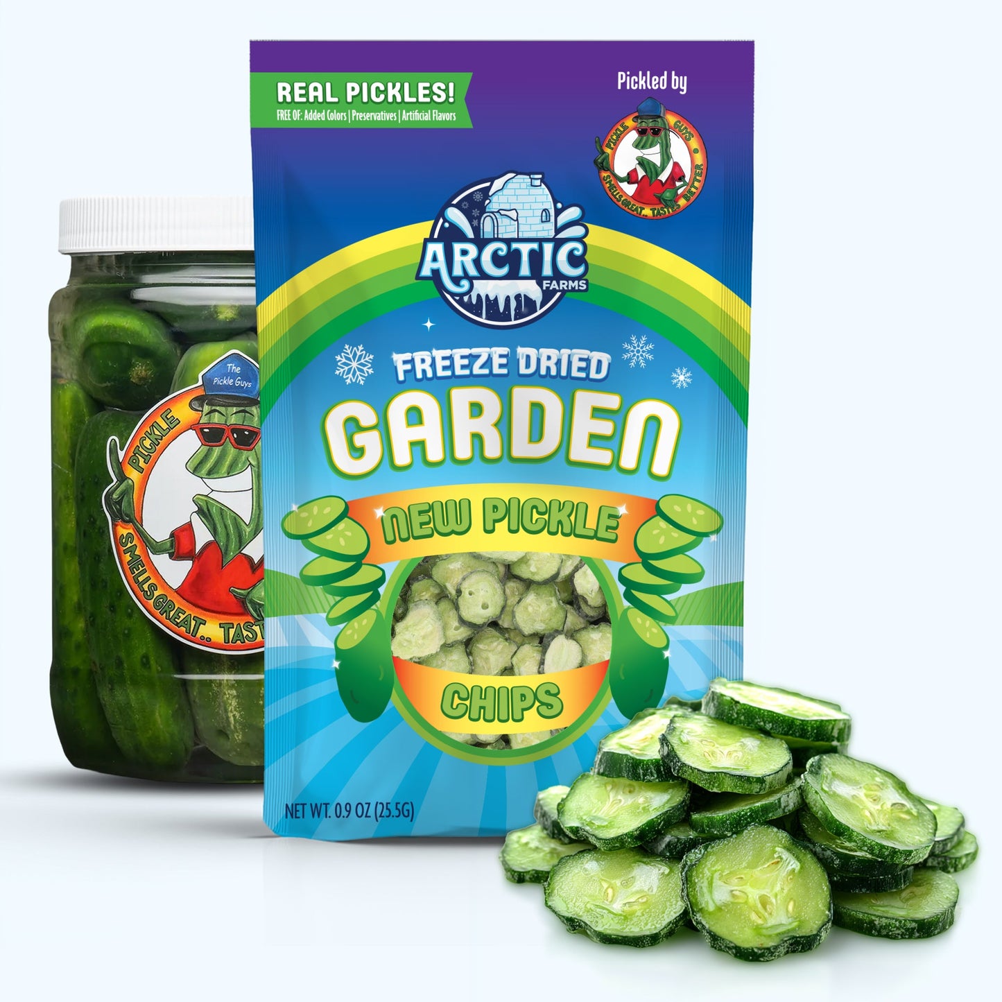 Freeze Dried New Pickle Chips from The Pickle Guys (Minimal Salt)