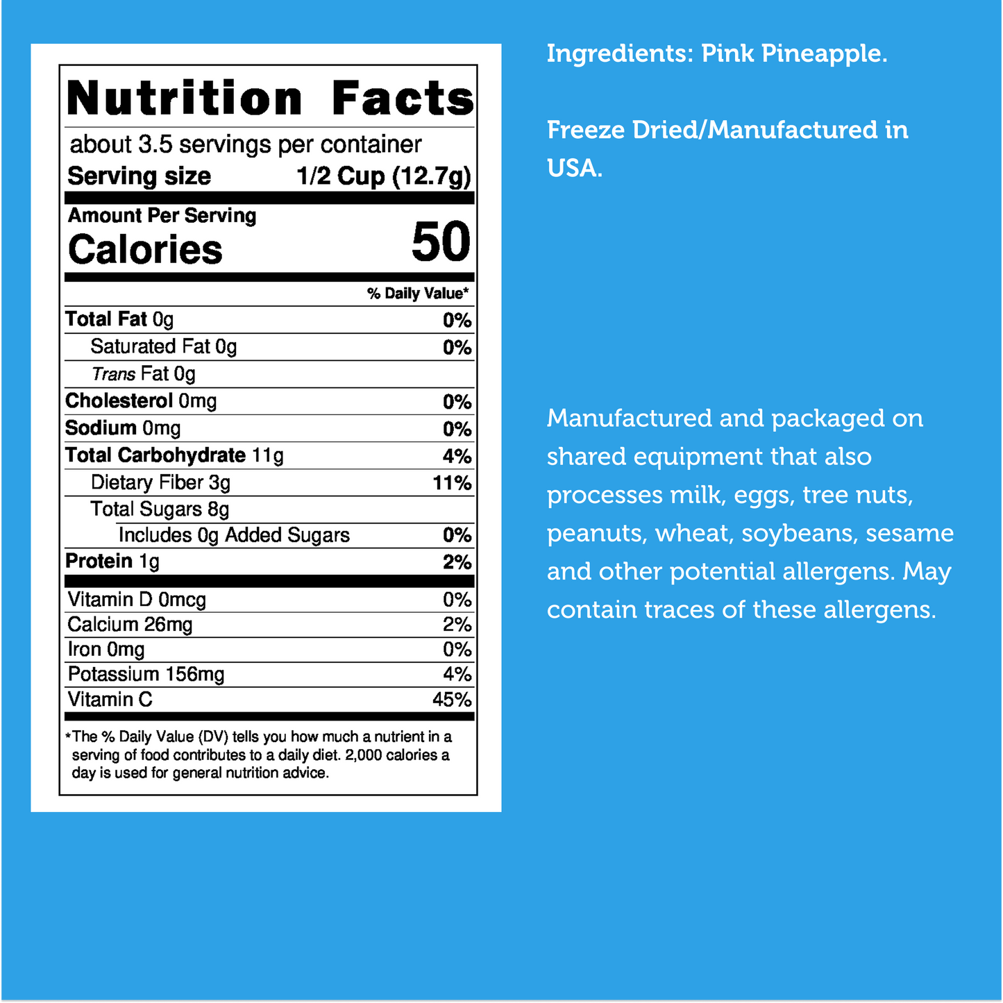 Freeze Dried Pink Pineapple