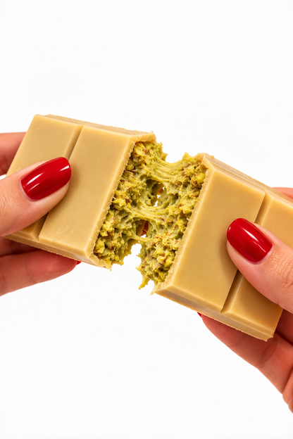 Vegan BLONDIE DUBAI White Chocolate Bar, Pistachio Knafeh 90g