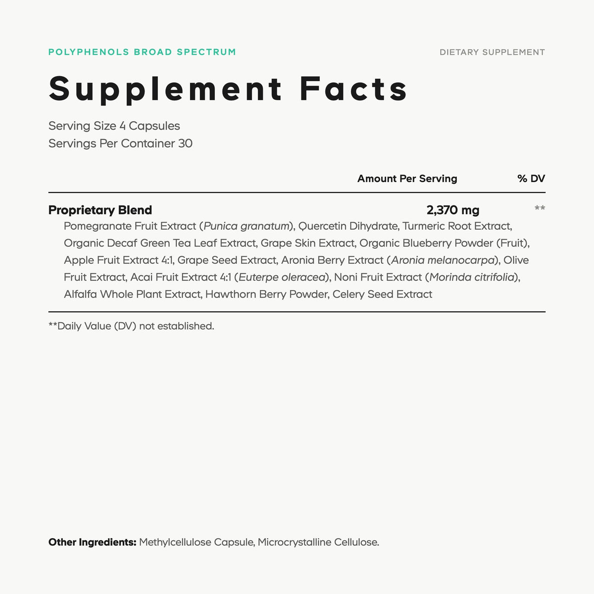 Polyphenols Broad Spectrum - Vegan America