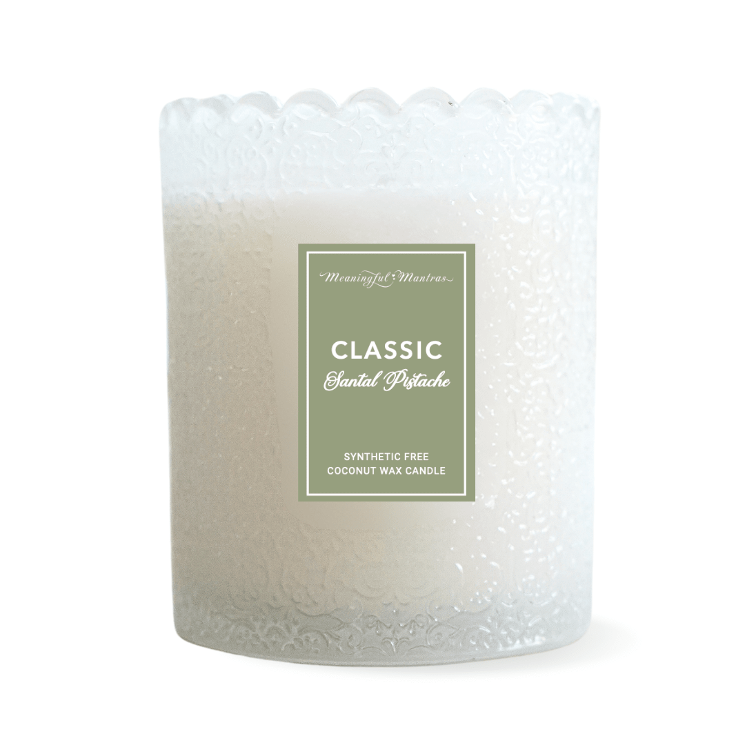 Santal Pistache Natural Candle 8oz Kaia Collection - Vegan America