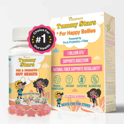 VitaStars Kids Complete Wellness Bundle – Multivitamin Gummies + Probiotic Gummies + Elderberry Immunity Gummies – Gluten Free Vegan, 3 Pack