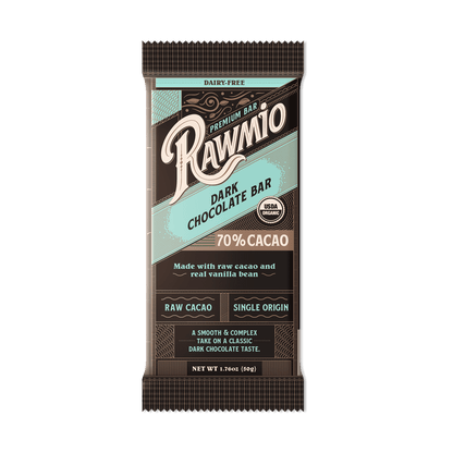 Premium Dark Chocolate Bar with Vanilla Bean - 70% Cacao - Vegan America