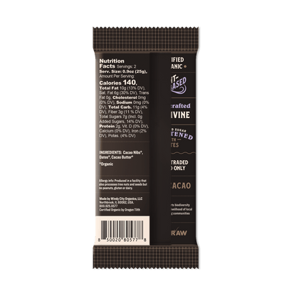 Premium Date - Sweetened Chocolate Bar - 65% Cacao - Vegan America
