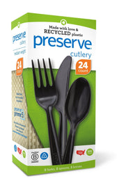 Medium Weight Cutlery | Knives, Forks, Spoons | 8 sets - Vegan America