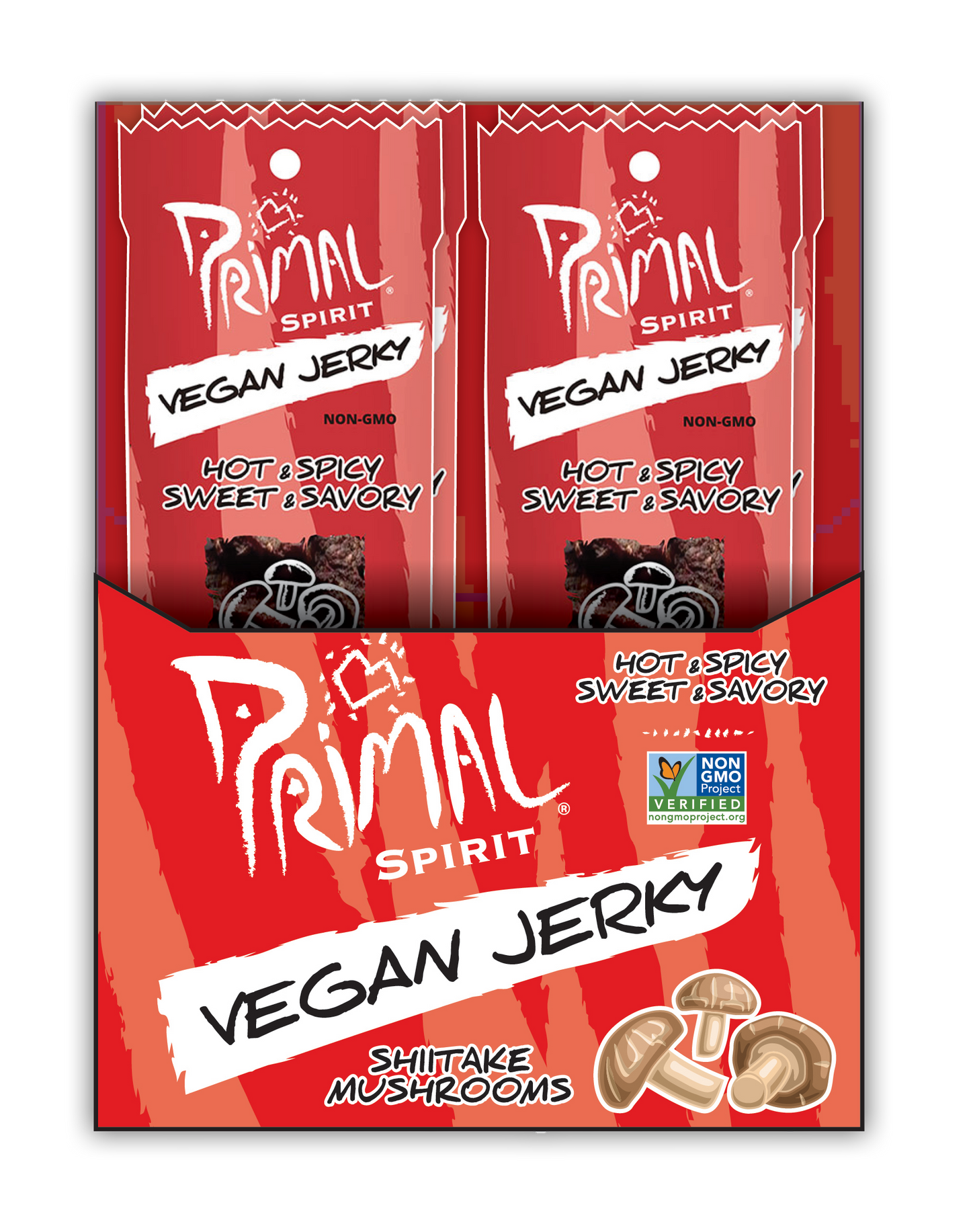 Primal Spirit Vegan Jerky - HOT & SPICY