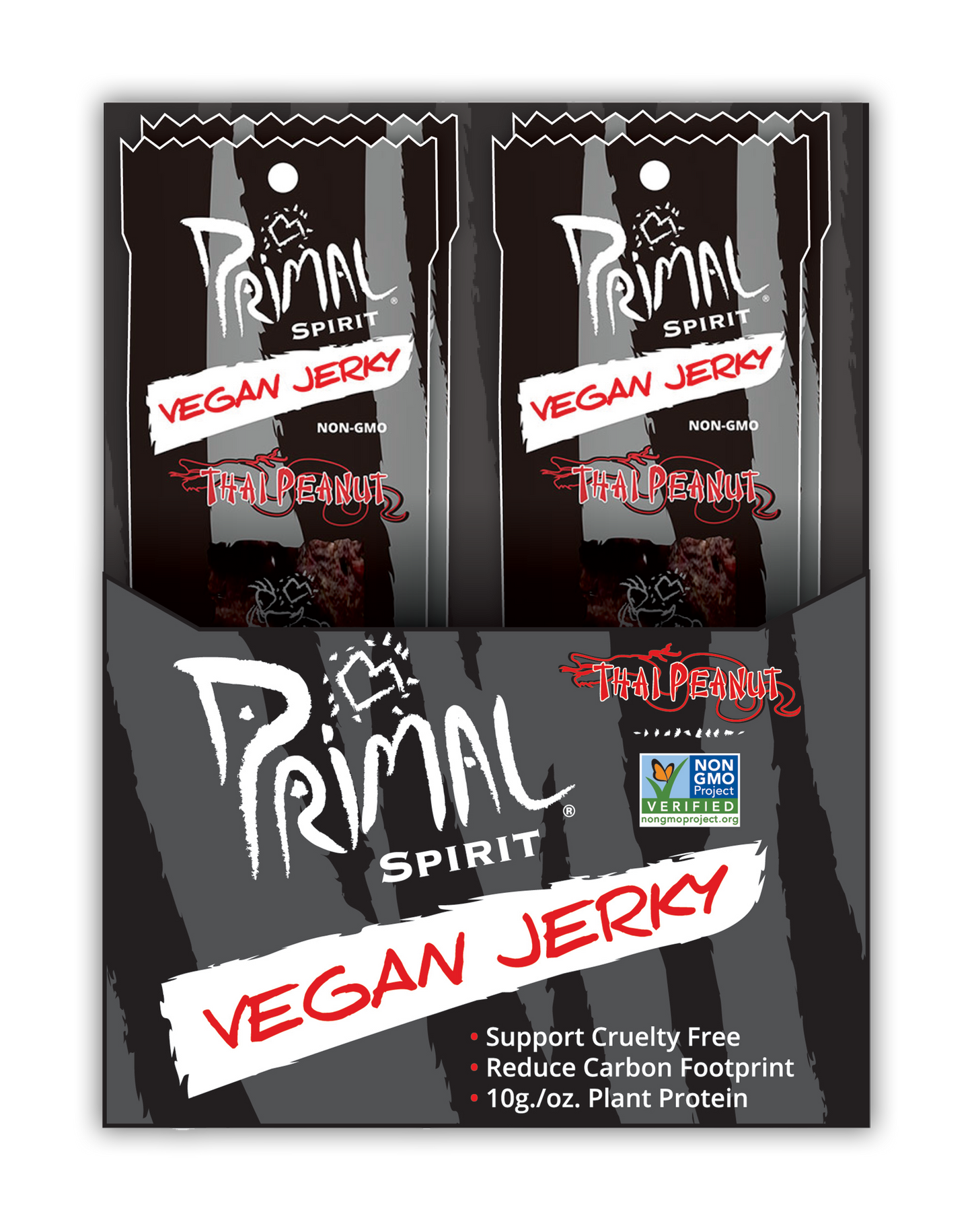 Primal Spirit Vegan Jerky - THAI PEANUT