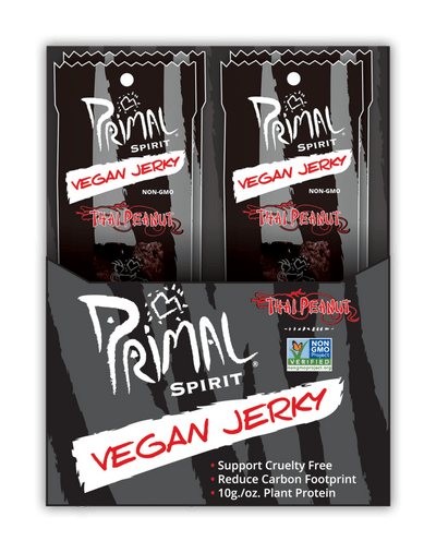 Primal Spirit Vegan Jerky - THAI PEANUT - Vegan America