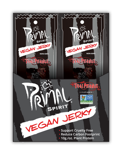 Primal Spirit Vegan Jerky - THAI PEANUT